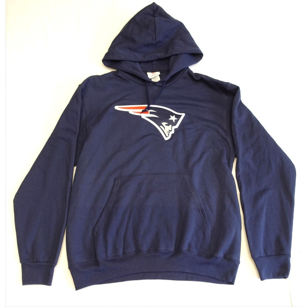 New England Patriots Sweatshirt Mens M Blue NFL Football Hoodie Team Apparel